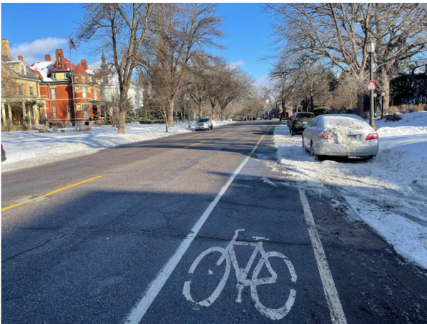 NEIGHBORHOOD CLASH. Incidents of bikers and pedestrians being hit by cars are among the city’s top considerations regarding this proposal. Initially proposed in 2021, backlash from neighbos pushed back the approval until October of 2023. “In reality, it’s
just safer bike lanes,” said sophomore Roman Farley.