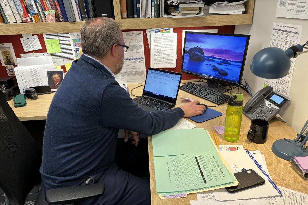 DROP/ADD. At the start of each semester, a drop/add period allows students to switch between courses if there are spots available. Academic Dean Tom Anderson is responsible for overseeing those changes and he said, "It's just the amount is pretty extraordinary.”

(Photo uploaded and captioned on Feb. 7, 2024)