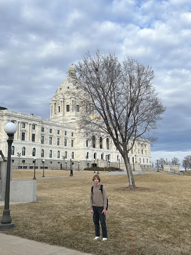 Sophomore Evan Morris is helping develop social media accounts for the Coalition for Plastic Reduction to spread their message to a wide audience.