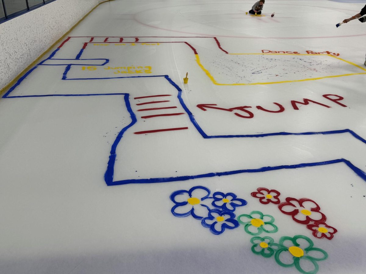 The Paint the Ice Event in the Drake Arena, on March 4th 2024, concluding the hockey season.