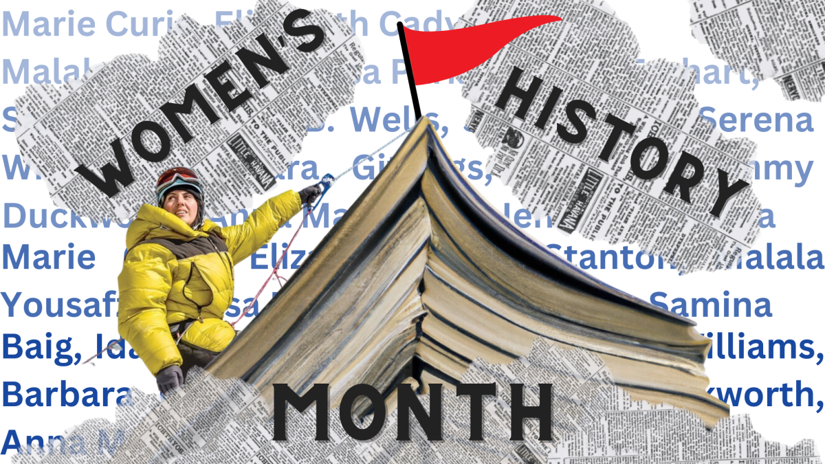 HER RIGHTS, HER MIGHT. March celebrates Womens History Month by highlighting the important women in the world and what theyve done over the years. Canva 
Graphic by Rita Li 