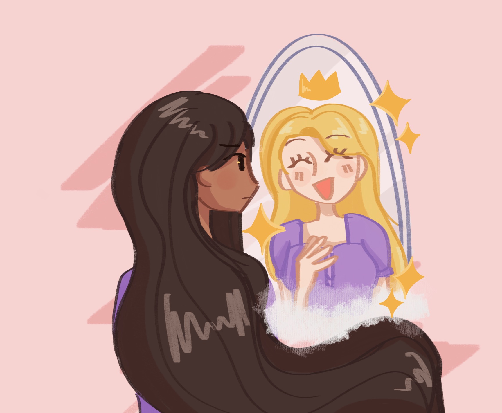 PRINCESS PROBLEMS. When actress Avantika Vandanapu was fan-cast as Rapunzel online, there was backlash because the character was "race-swapped." However, since Rapunzel is a fictional princess whose race isn't important to her characterization, there's no valid reason that she can't be portrayed by a capable actress of any race. 