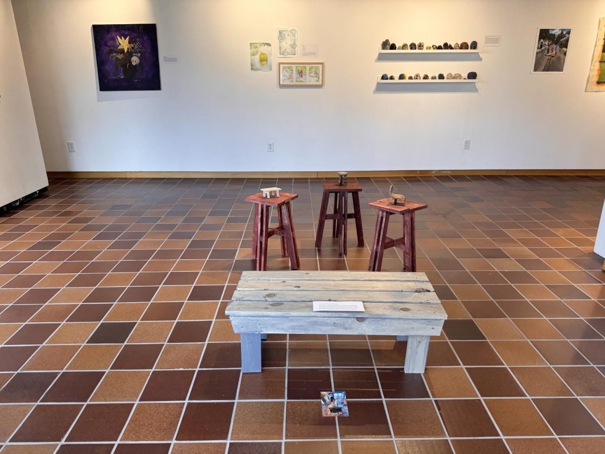 TAKE A SEAT. Charlotte Going's project invites the viewer to sit down and take a rest while looking at her builds. 