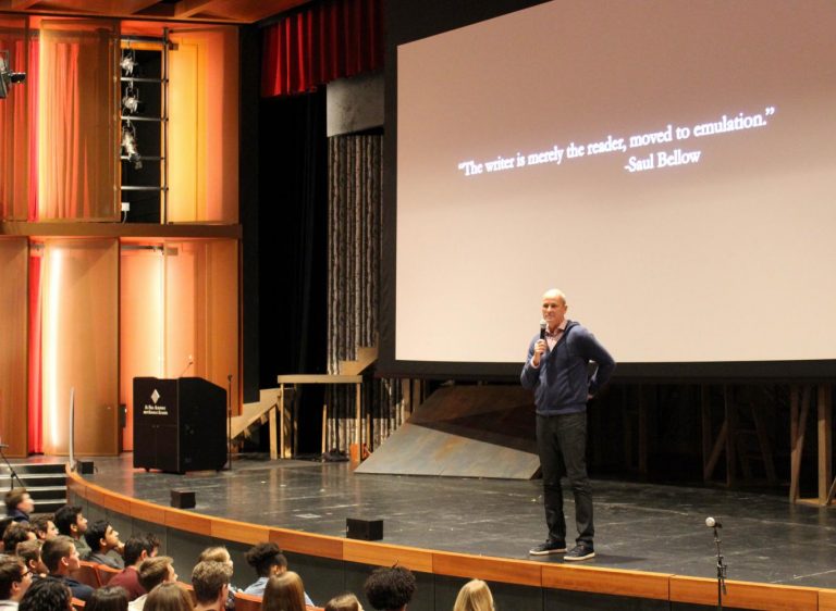 LONG TIME NO SEE. Michael Bazzett explains the basics of poetry during the last Book Fest in 2017.