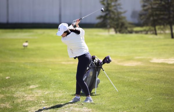 YOUNG LEADER. Freshman Peony Steele is the only Spartan captain from her grade, stepping up as a leader due to the lack of upperclassmen on the girls golf team. (Submitted Photo: Peony Steele)