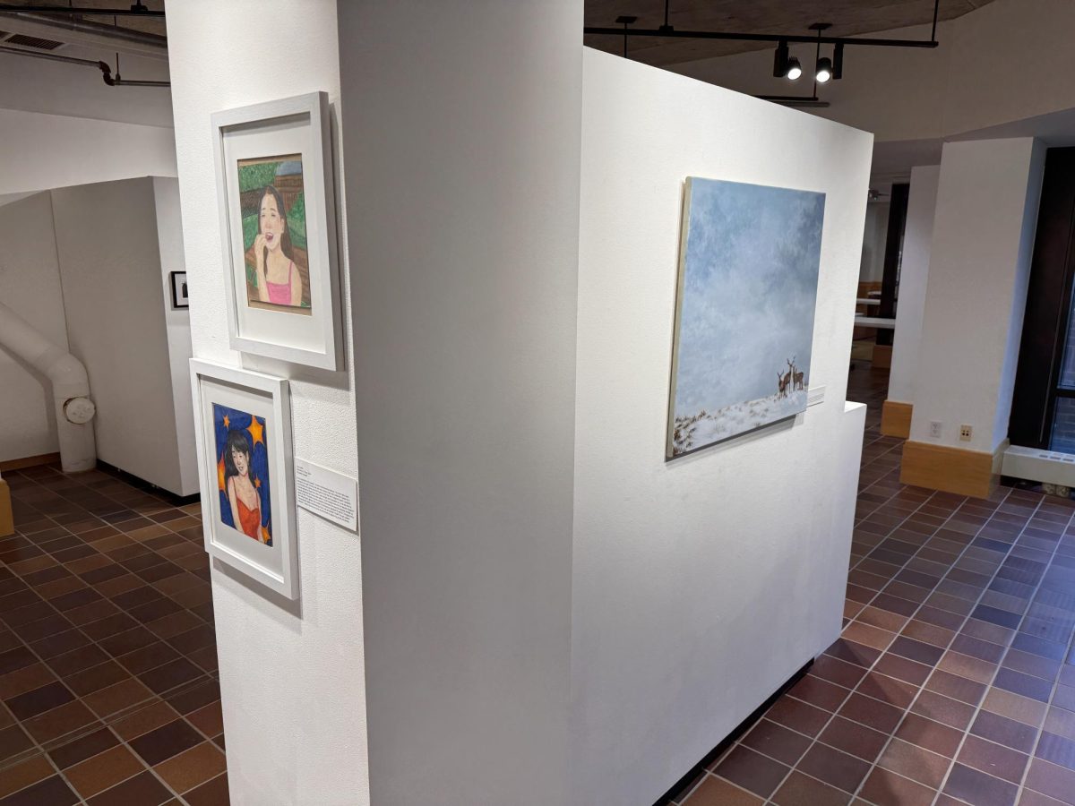 MORE THAN NINE. The gallery features nine students, each of whom has several pieces of art in the showcase.
