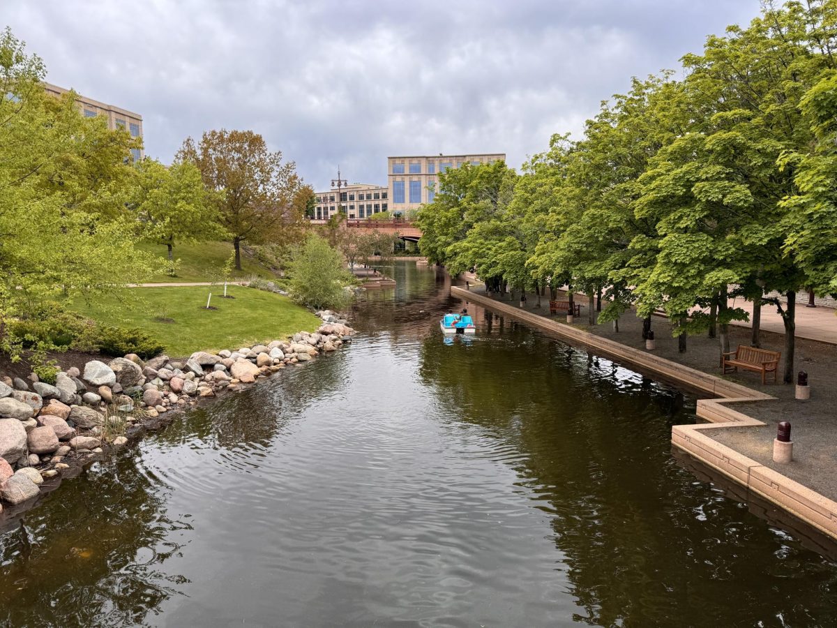 PADDLE AWAY. The four-person paddle boats are available to rent from 10 a.m. to sunset, allowing visitors to take a leisurely ride along the waterway passing through the middle of the park. 