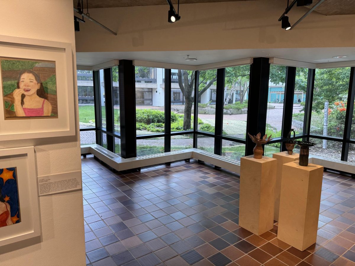 NATURAL LIGHTING. The Drake Art Gallery's full windows allow viewers to experience art from a different perspective.