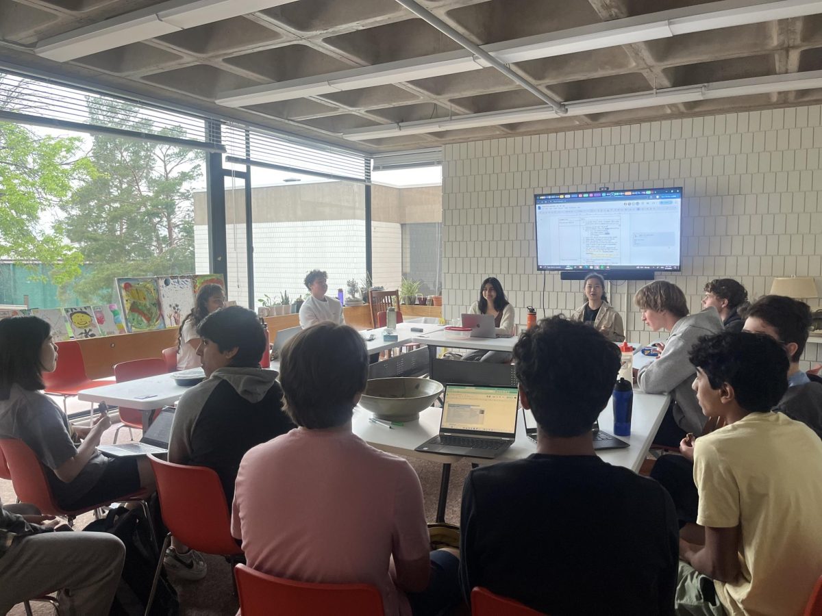 COMING TOGETHER. For the first time, the USC meets with new representatives to determine the remainder of the club's budget. 