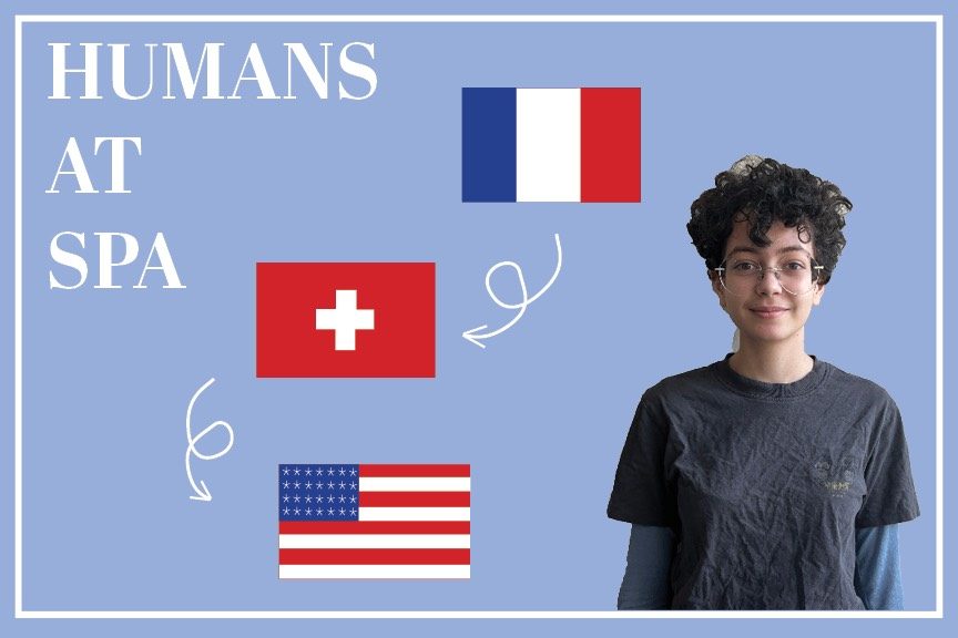 AROUND THE WORLD. Junior Salma recently moved from Zurich to St. Paul, just in time for the beginning of the school year. She found much of American culture interesting but also misses aspects of her life in Europe. "My daily life in Switzerland was quite different due to the change in school system," Blagui said.