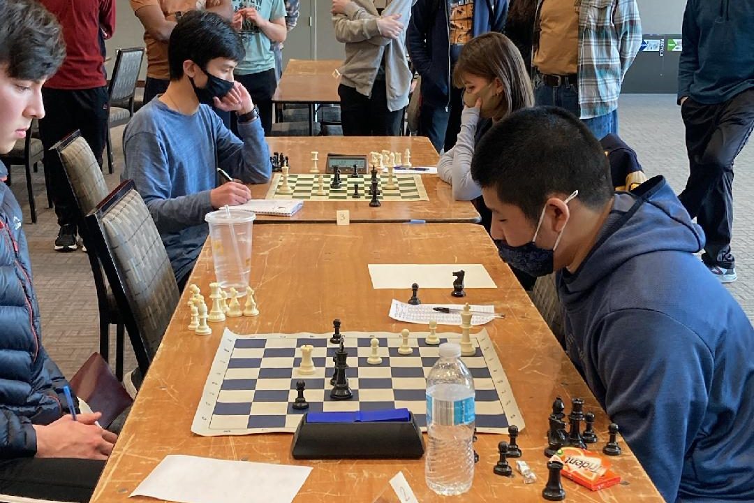 YOUR MOVE. Chess Club leader and second board Theo Su contemplates his next play at a non-club tournament. (Photo submitted by Theo Su) 