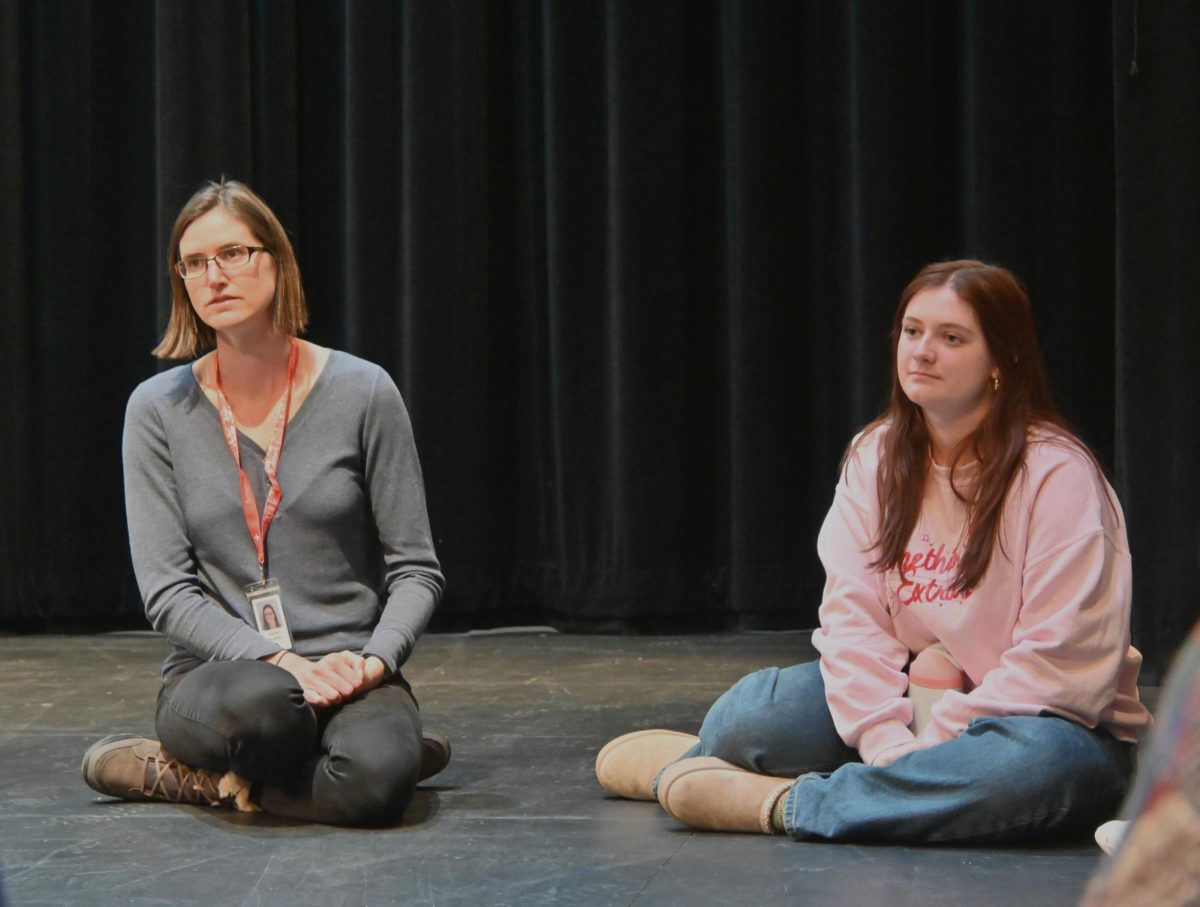 LEARN SOMETHING NEW. Teachers and students outside of choir were encouraged to attend the joint rehearsal.