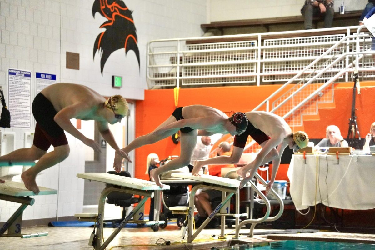 HEAD OUT. SPA swimmer, Alex Haupt and Highland swimmer dominate in their event.