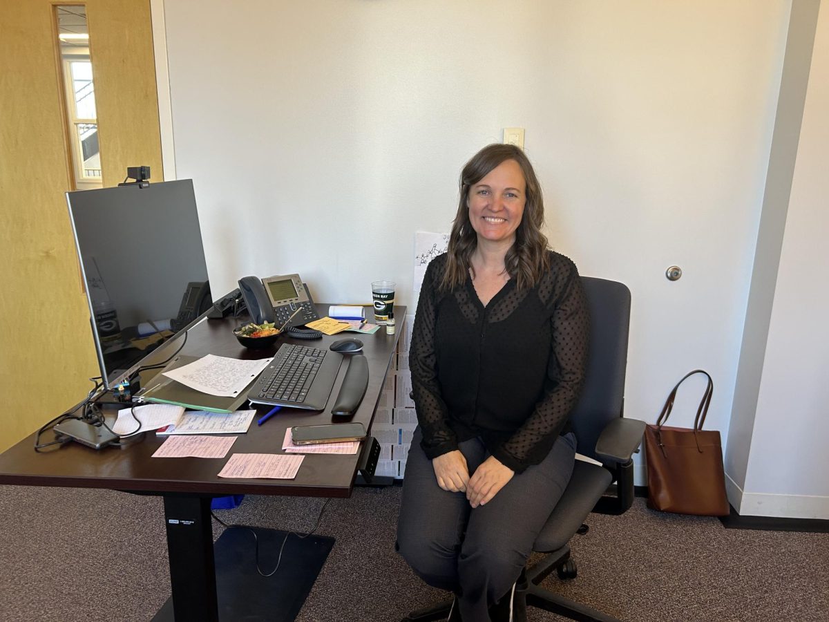 BEHIND THE SCENES: Anne Marso works as the Associate Director of Admission and Financial Aid. In the admissions process, Marso said, “I think our main goal is to make sure that your experiences are enhanced with new students, and that new students also are enhanced with coming into a really welcoming community.”