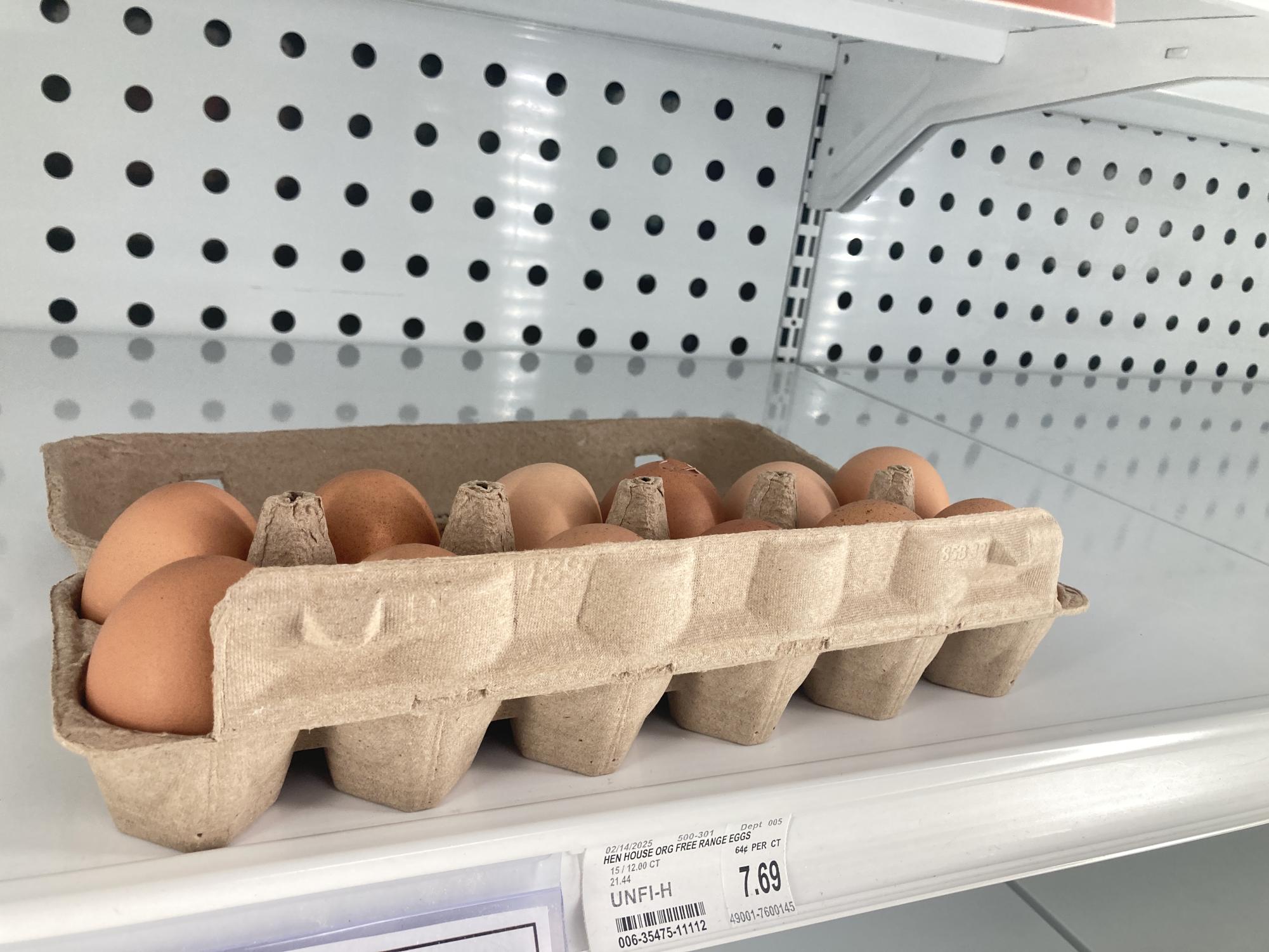 EMPTY SHELVES. Grocery stores across Minnesota are devoid of eggs and low on supplier resources.