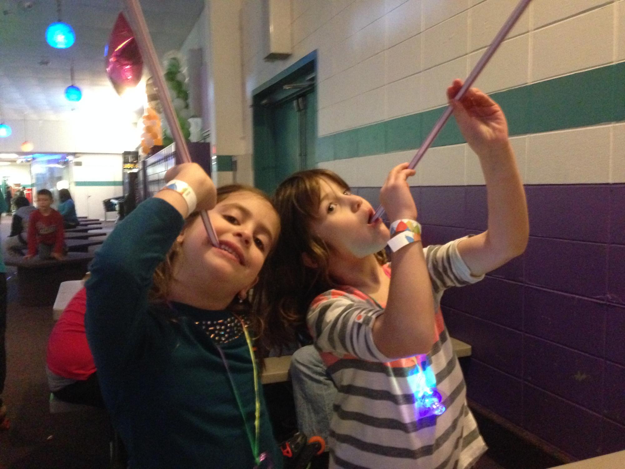 SKATING TOGETHER. Lutgen and Quinn-Zimmerman take on fun adventures in elementary school. (Submitted by Sydney Zimmerman) 