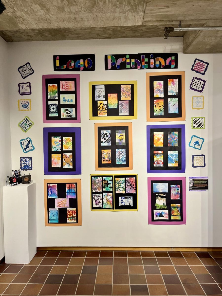 LEGO LOVE. An exploration of printing techniques and color theory, each of these seventh-grade Lego-inspired projects is a new and interesting take on one original print.