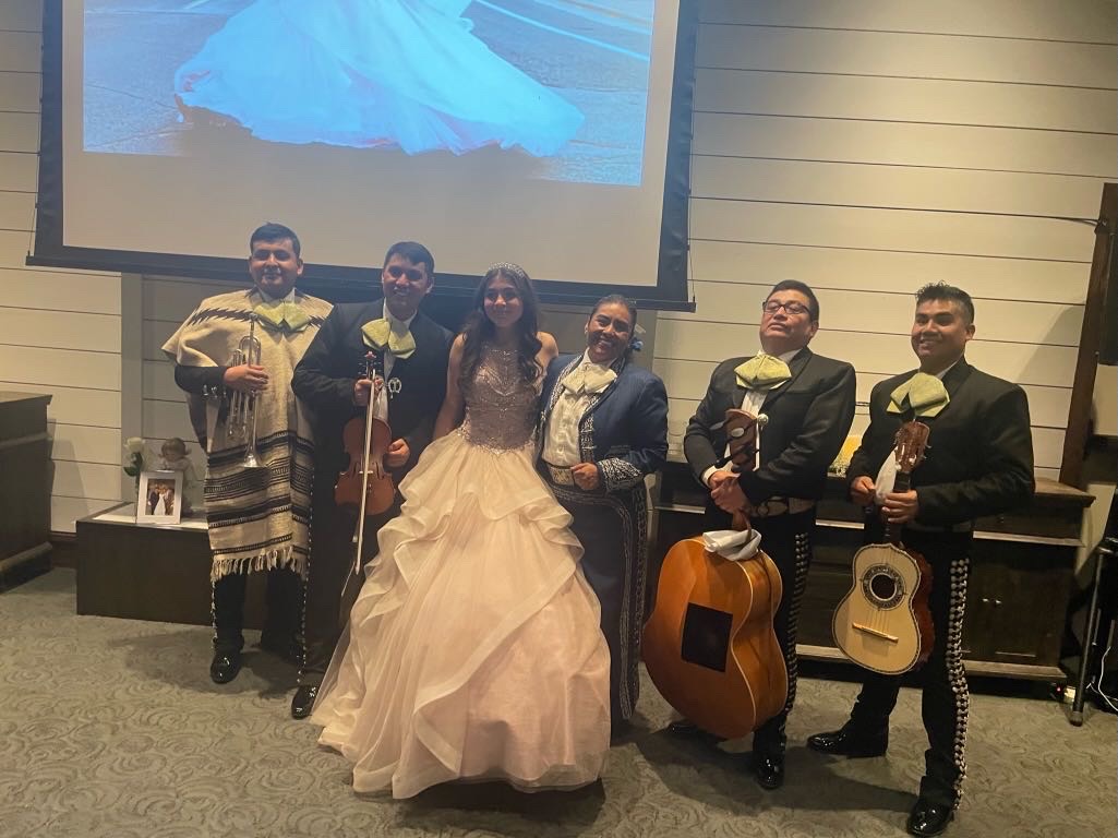 QUINCEANERA QUEEN Lucia Gonzalez poses in her quinceañera dress on her night of festivities. PHOTO SUBMITTED: Lucia Gonzalez