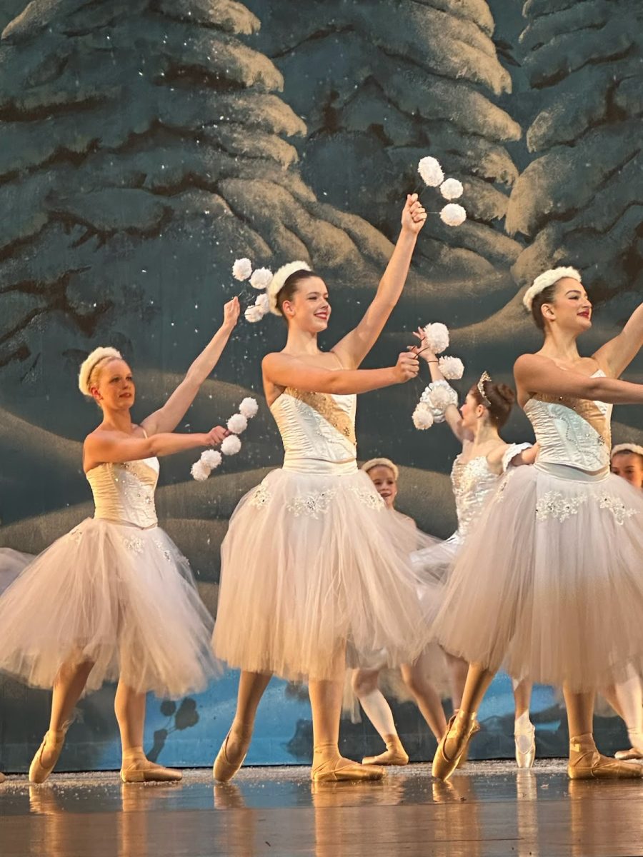 ON THE STAGE: Anna Klevan, 9th grade, is seen on the stage during a performance of the nutcracker. When Klevan saw the nutcracker, age 4, she fell in love with it. She recalls, “I think I just went to see the Nutcracker and I was like, this is amazing.” (Photo submitted by Anna Klevan)