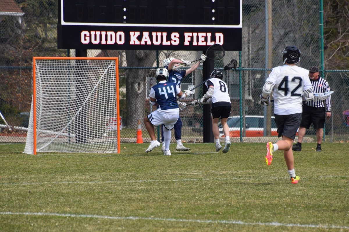 GOALLLL. Junior Gabe Devereux shoots and scores.