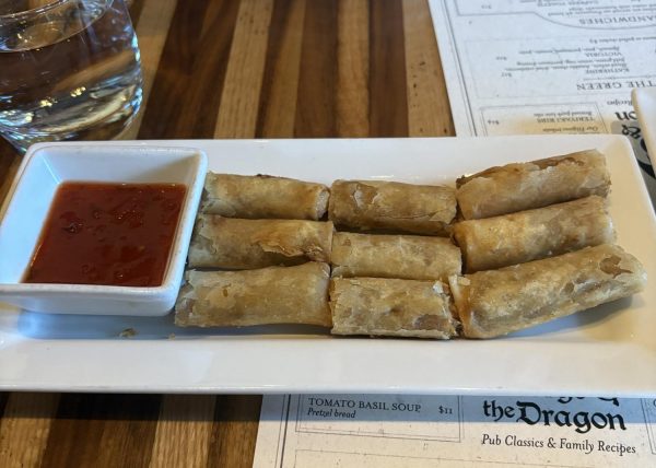 Lumpia, a delicious Filipino classic that can be ordered as an appetizer at George and the Dragon.