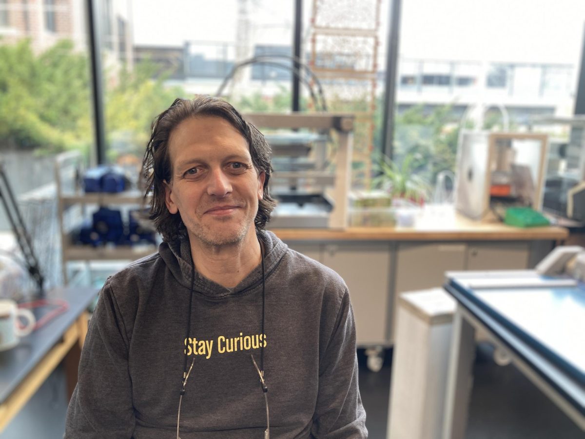 FLIGHT OR FORTE. For Design and Innovation Specialist
Chris Huebner, there are only two viable options. "Running away," he said, before reconsidering. "Or I might still remember some childhood piano songs."