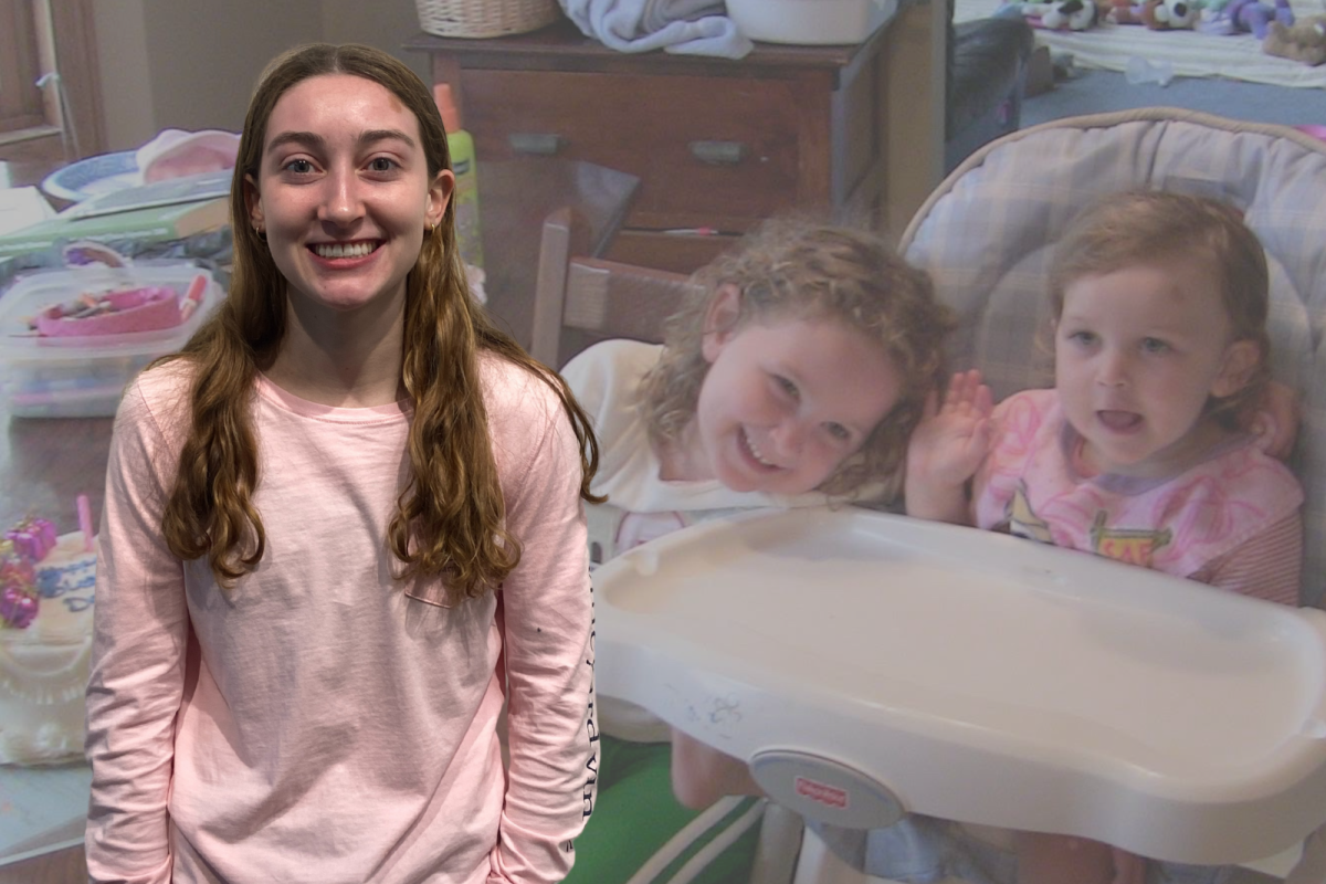 PRECIOUS MEMORIES. Junior Leah Passe reflects on her earliest childhood memories. "I think I remember feeling excited to start actually learning in school and not just in preschool anymore. And I don't think it has a very like, necessarily positive or negative connotation to it. I think I just remember it happening, and I remember being excited," said Passe. (Photos submitted by Leah Passe, graphic made by Thomas Chen) 
