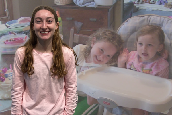 PRECIOUS MEMORIES. Junior Leah Passe reflects on her earliest childhood memories. "I think I remember feeling excited to start actually learning in school and not just in preschool anymore. And I don't think it has a very like, necessarily positive or negative connotation to it. I think I just remember it happening, and I remember being excited," said Passe. (Photos submitted by Leah Passe, graphic made by Thomas Chen) 
