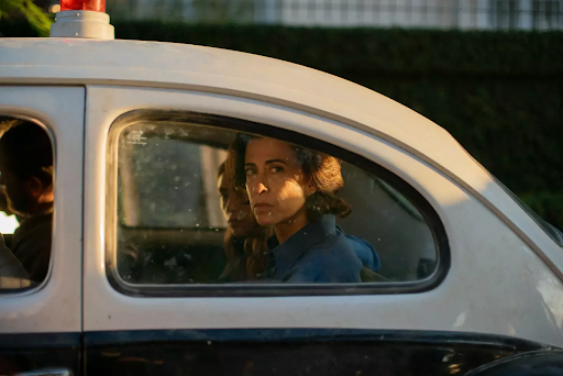 A POWERFUL GAZE. Fernanda Torres impresses audiences in the lead role of Eunice Paiva in I’m Still Here. (Image Credit: VideoFilmes RT Production Company (2024))
