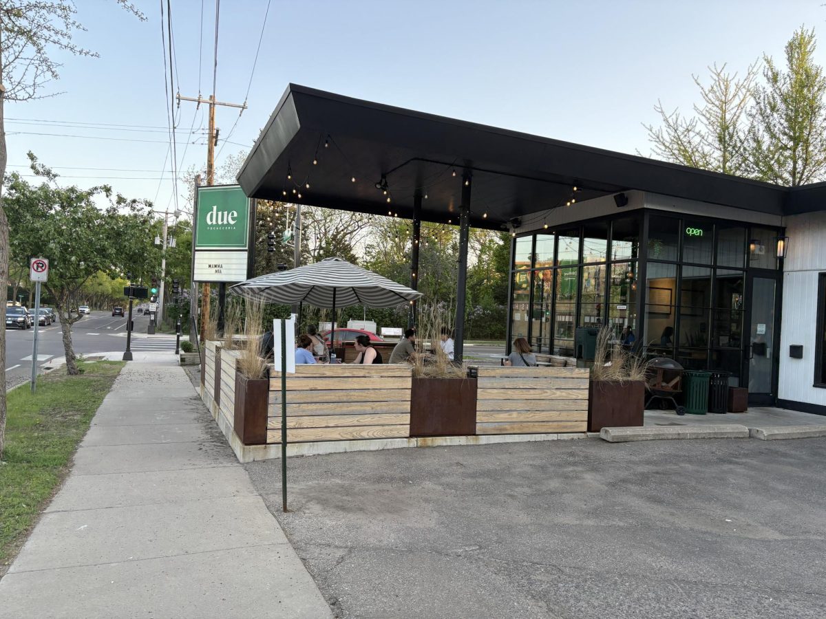 QUICK AND EASY: Due Focacceria is quick casual cafe that is only a minute walk from school.