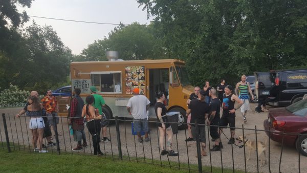 TACO 'BOUT DELICIOUS. El Coronel serving up food for locals in Stillwater last summer. (Photo submitted by Emilio Candia)