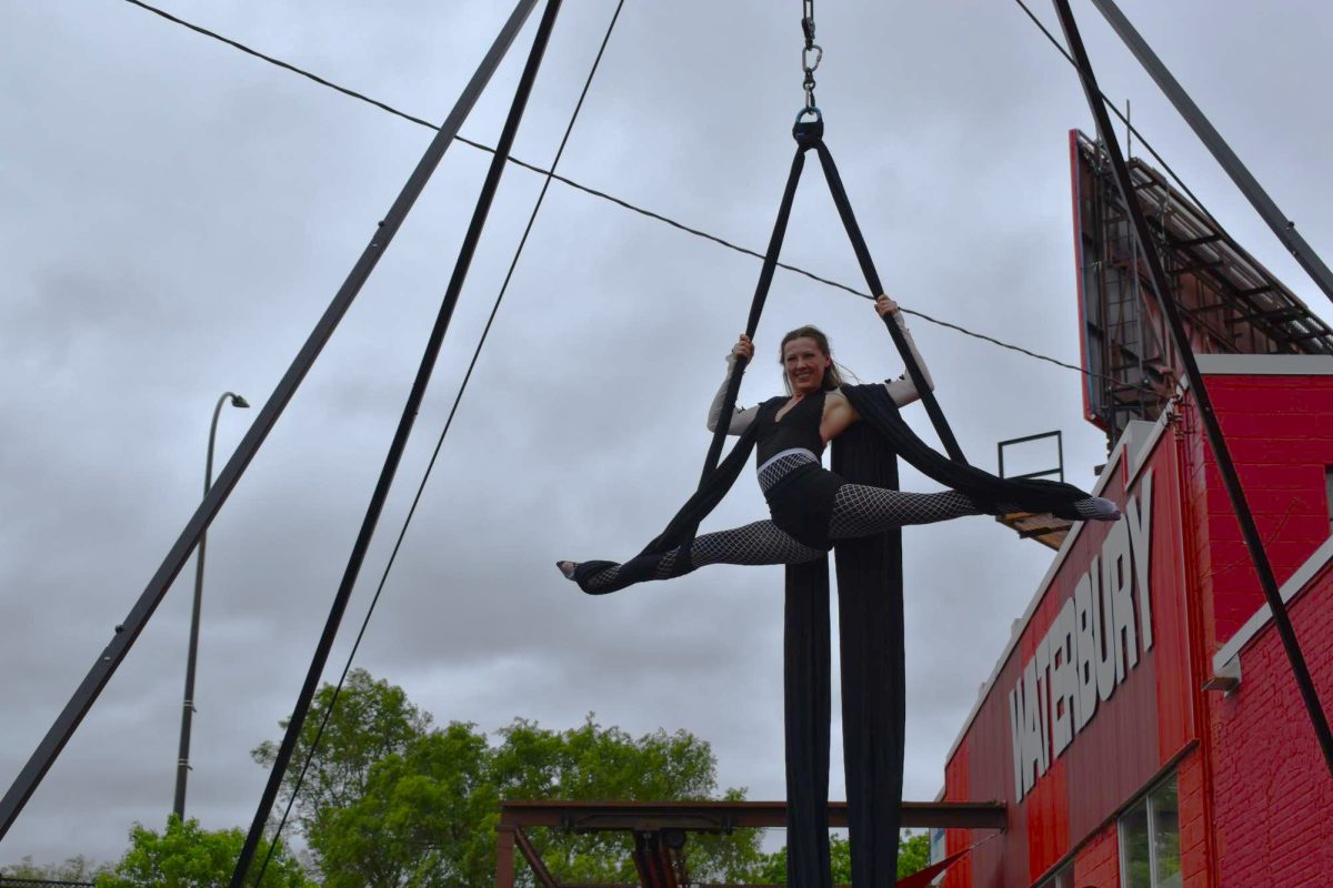 SPLITS. With excellent skill Aerial Artists from Xelia Aerial Arts maneuvered through the air.