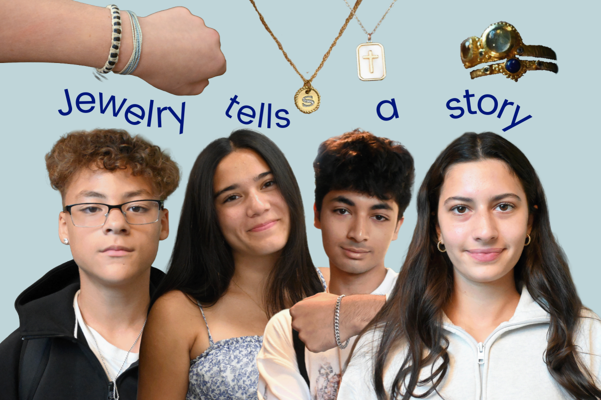 STRING AND RINGS. Students sport jewelry of all kinds, from friendship bracelets to chains. One thing that they each have in common is that they have a memory or sentiment attached. (Photo Illustration by Nora McKoy)