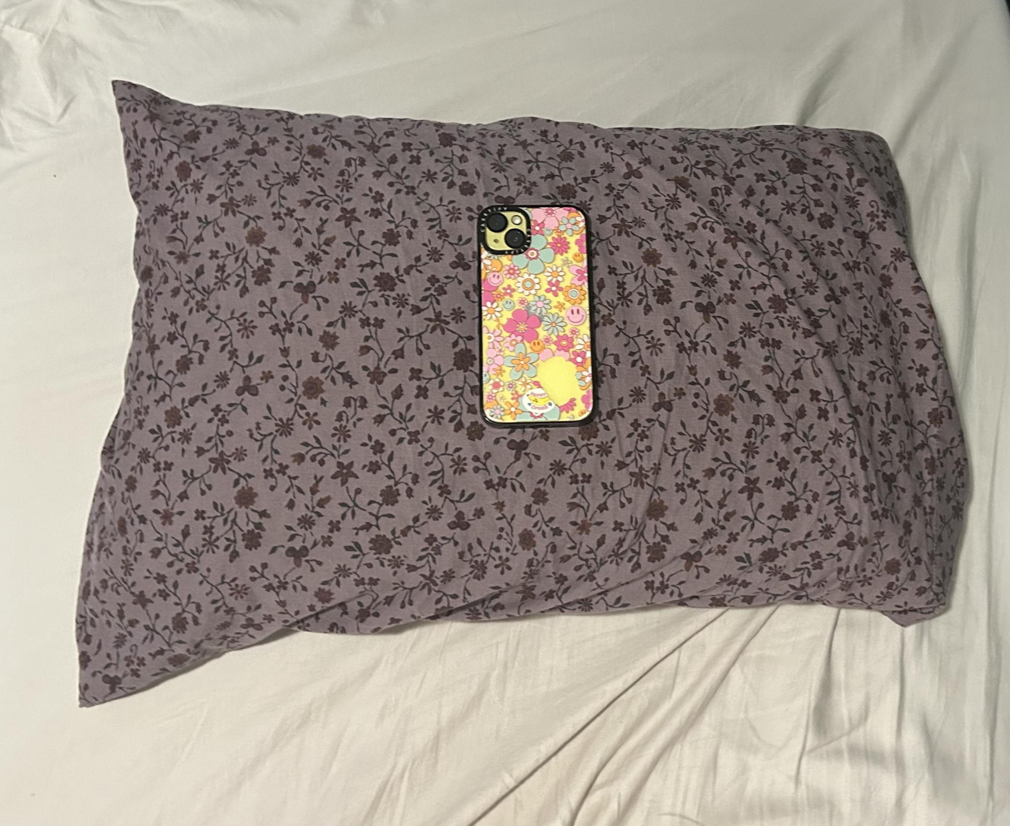 TURNING IT DOWN. When someone has their phone in bed, the blue light suppresses melatonin production. This means it makes it very difficult to fall asleep, so ditching screens before sleeping improves sleep significantly.