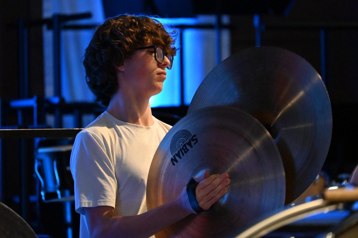 DRAMA. During the performance of themes from the film series How To Train Your Dragon, Lajuzan is in charge of the cymbals.