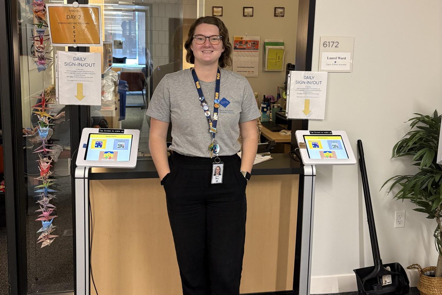 READY TO GO. Ms. Ward welcomes everybody in order to make students feel great going into finals.