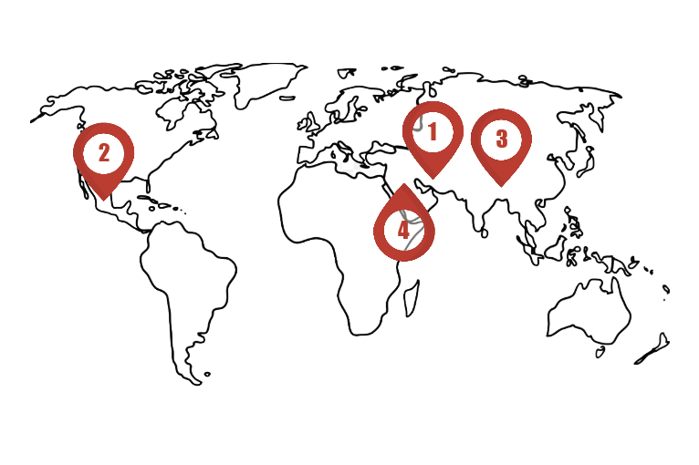 AROUND THE WORLD. Ancient forms of art can be divided into regional groups, demonstrating the essential role geography plays in creating art, as well as the strong connection between art and the spatial identity of the artist. With the rise of technology, art has become increasingly connected in different regions. “Art has never been more globalized than with the rise of social media,” senior Elle Williams said. 