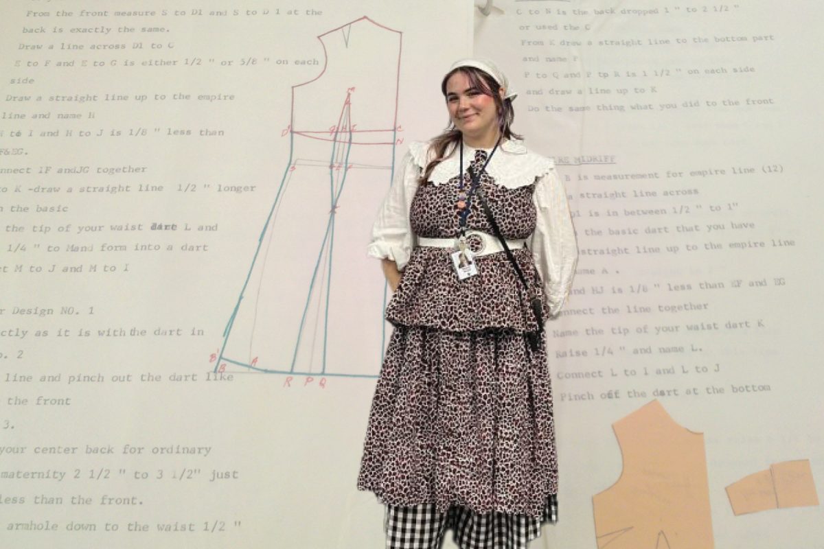 Custom Clothes: Mx. Wreidt prepares unique custom outfits that are different for every day of the week. They combine aspects of many different outfits and use the strengths of each article of clothing to create an extension of themselves. (background: Flickr CC Miss Anna Lynn Martino)