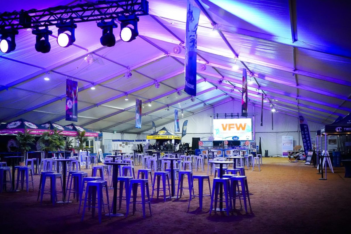 STAGE. AT HDMN there were two stages set up in the warming tents.