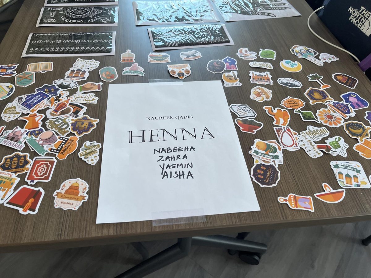 STYLED WITH HENNA. MS/US Intercultural Life Chair Naureen Qadri hosted a henna stall where she decorated people's hands with different designs.