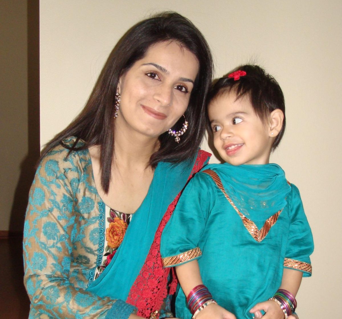 2012: Zahra Sait celebrating Eid with her mom Hanifa Sait.