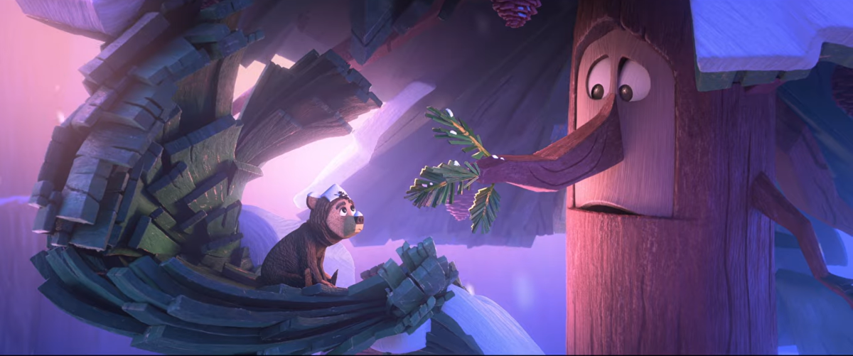 FOREVER FAMILY
Minutes after the tree rescues the bear from falling off a cliff.