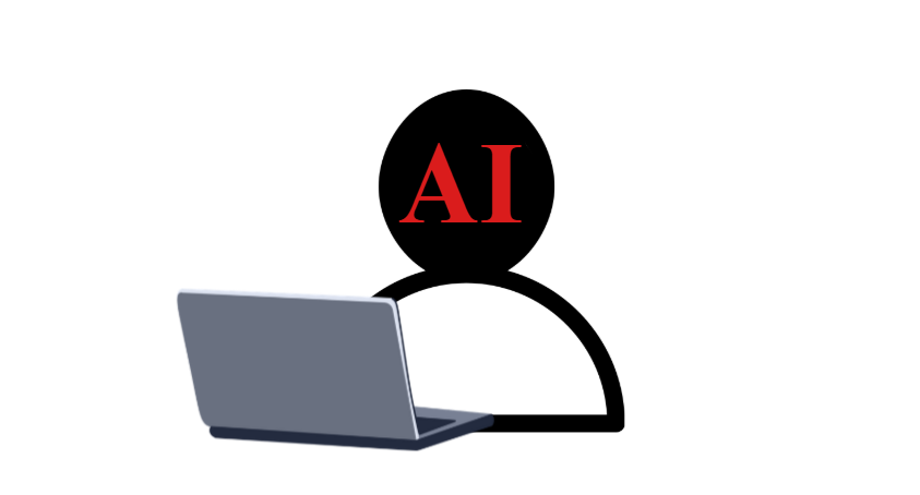 HUMANESQUE. Artificial intelligence is increasingly present in academic settings. (Illustration made with Canva)