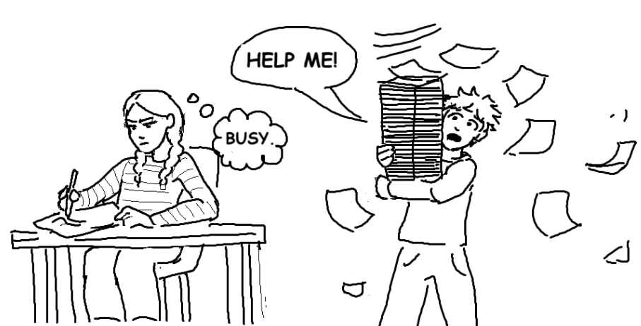 NO EXCUSES. Avoiding someone in need of assistance because of a slight inconvenience is selfish and harmful. You might not owe someone “anything,” but a community thrives when people sometimes make personal sacrifices to help those around them.
