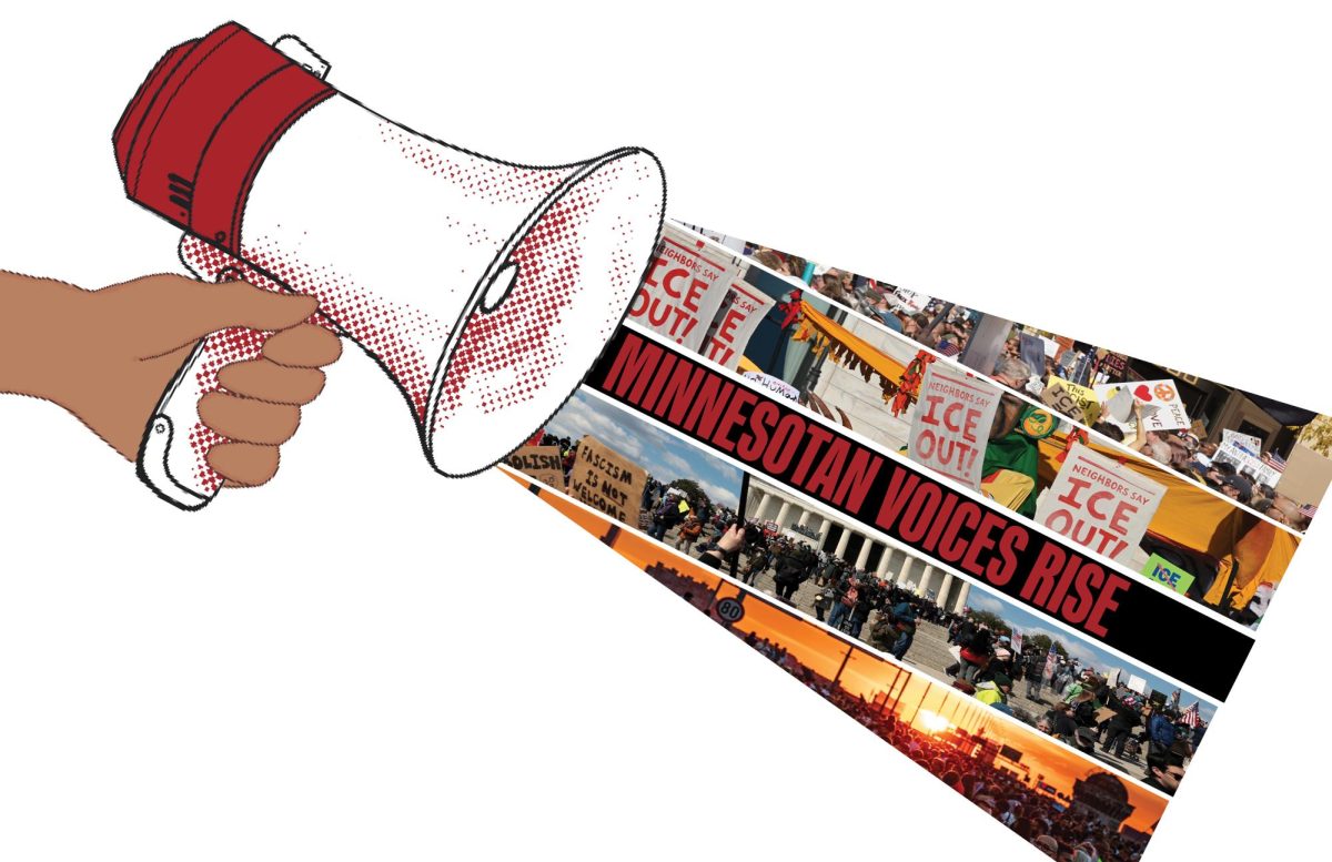SPEAK UP. Reflecting on a school year full of activism, ninth grader Siri Holden said it can feel frustrating that so many crises have occurred so close to home: “It’s obviously disappointing that these things are happening, but I feel like the more stuff happens, the more people should be trying to speak up.”