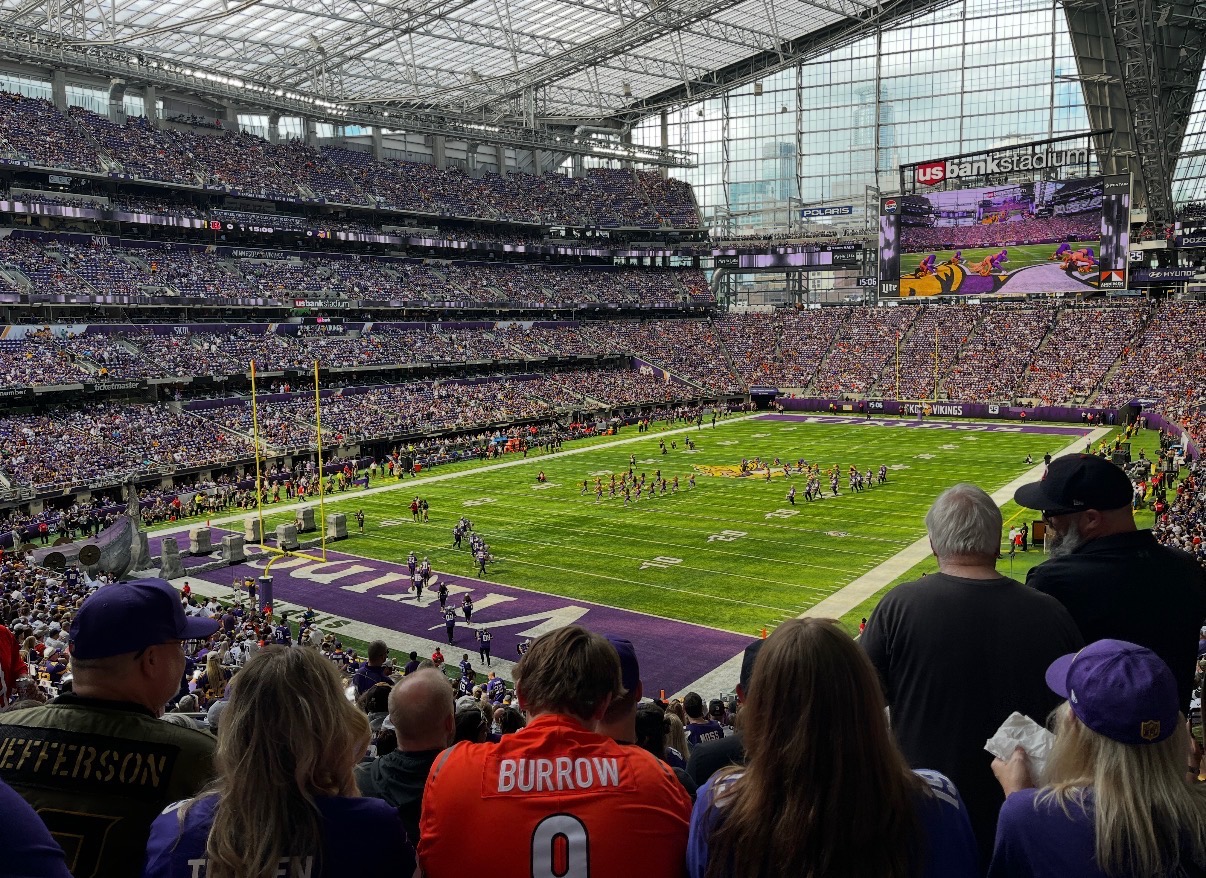 PERFECT VIEW. Fans are on their feet during the game. (Photo Submitted by Sophie Karmaliani