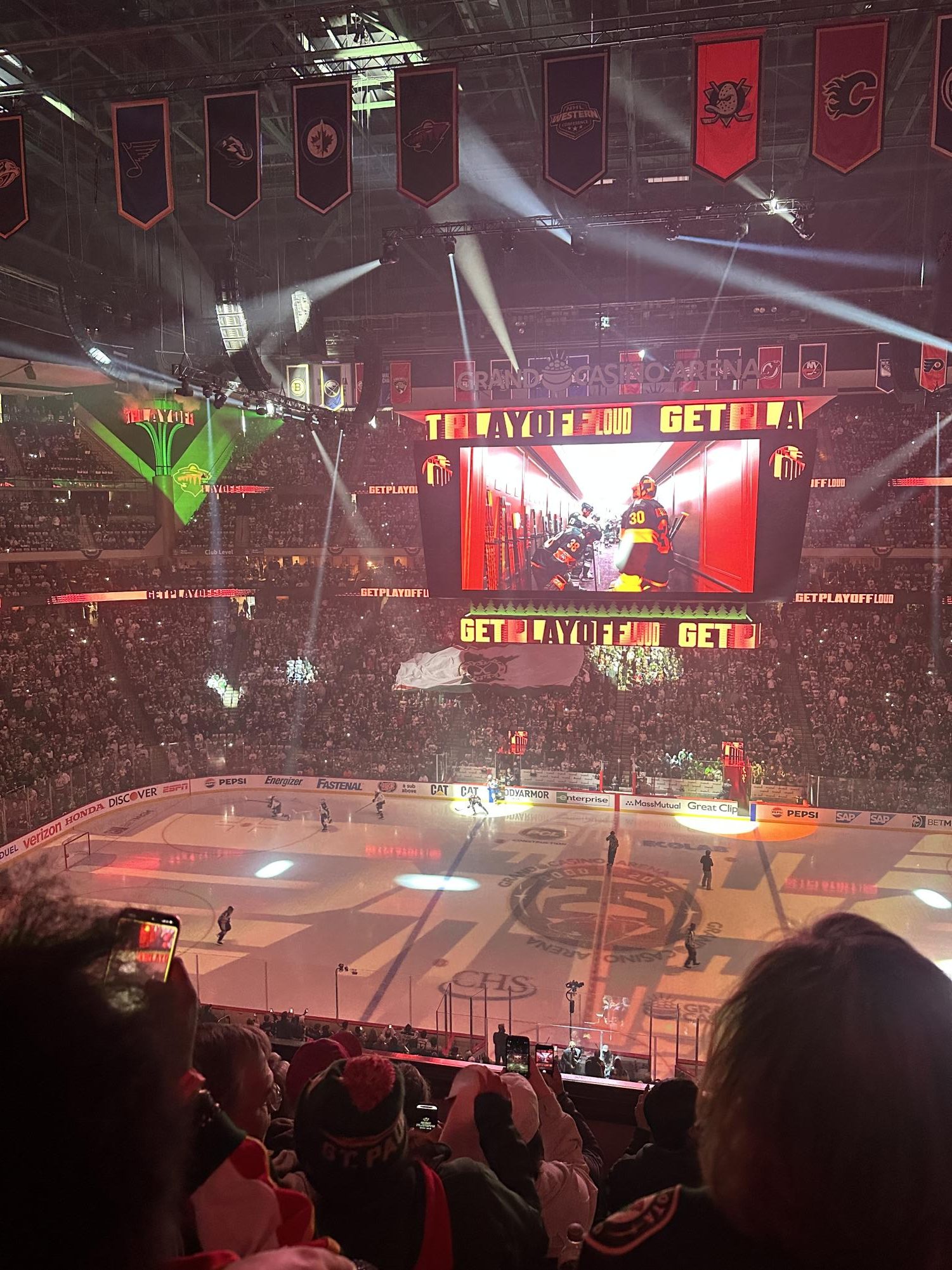 PLAYOFF PUSH. Minnesota Wild vs. Dallas Stars (Photo Submitted by Ella Bond).