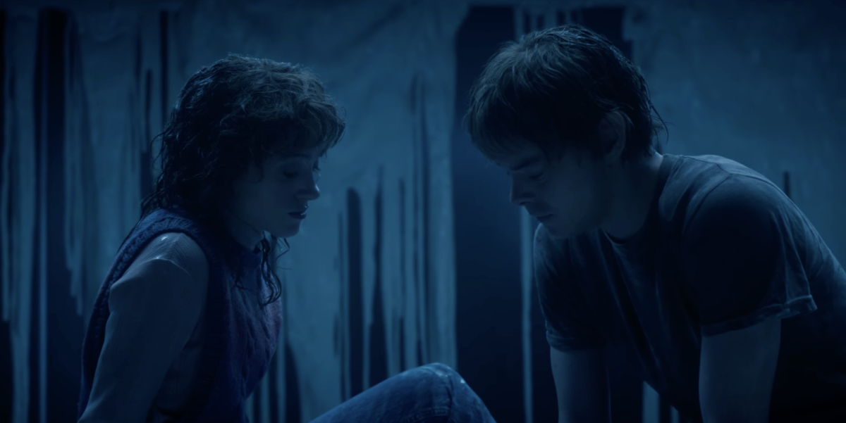 YOUNG LOVE. Jonathan has been Nancy’s boyfriend for multiple seasons. Senior Taryn Karasti supports Jonathan and Nancy. “Nancy and Jonathan work better because they click better and they understand each other better. Steve and Nancy just scream friends,” she said. (Screen capture from Netflix episode)